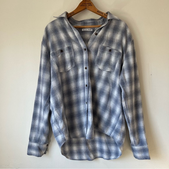 CLOSET CLOSING TODAY • LAST CHANCE✨reformation harper relaxed flannel - Picture 3 of 6